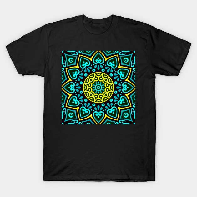 colorful mandala pattern T-Shirt by Eric Okore